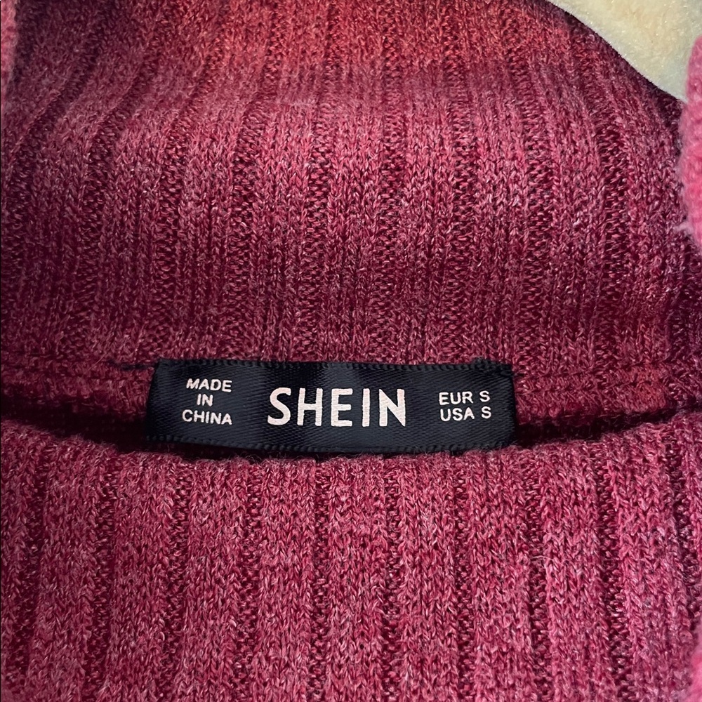 Mock Neck Rib Knit Sweater - Picture 4 of 4